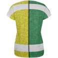 thumbnail image 2 of Fantasy Football Team Green and Yellow All Over Womens T Shirt Multi SM, 2 of 2