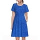 thumbnail image 1 of Balery Blue Glitter Vestidos sueltos de manga corta para mujer, vestidos de verano 2025, vestidos casuales de corte A con vuelo., 1 of 6