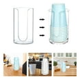 thumbnail image 3 of Compact Disposable Paper Cup Dispenser - Small Storage Holder for Bathroom Vanity Countertops - Ideal Rinsing Cups Organizer for Home and Use, 3 of 6