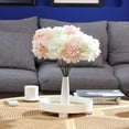 thumbnail image 5 of 10 Pcs Blue Hydrangea Silk Fake Flowers, Full Artificial Flowers Heads with Stems for DIY Home Wedding Bridal Shower Baby Shower Shop Party Decor, 5 of 7