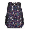 thumbnail image 2 of Bernese Mountain Dog and Floral Backpack for School, Cute School Bag with Adjustable Shoulder Straps and Padded Back, 16.9"x12.6"x5.9", 2 of 5