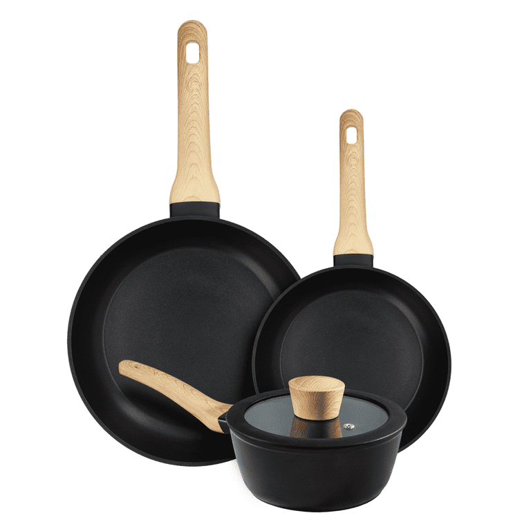 MasterChef Cookware, Product Feature, MasterChef cookware pans have  ergonomic handles with a soft touch to ensure a comfortable, secure grip  helping you steer clear of those messy spills 😉​