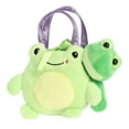 thumbnail image 3 of Aurora - Small Green Fancy Pals - 9.5" Frog - Fashionable Stuffed Animal, 3 of 6