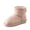 PINK, variant on DREAM PAIRS Girls Boys Boots Kids Winter Ankle Faux Fur Lined Snow Shoes FuzzyClassic Kid's Low Boot for Toddler/Little Kid/Big Kid