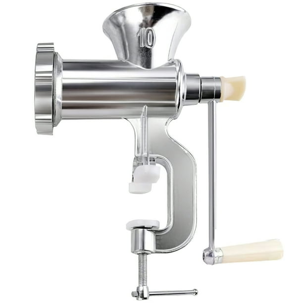 Manual Meat Grinder Sausage Stuffer Filler Hand Crank Mincer Stainless