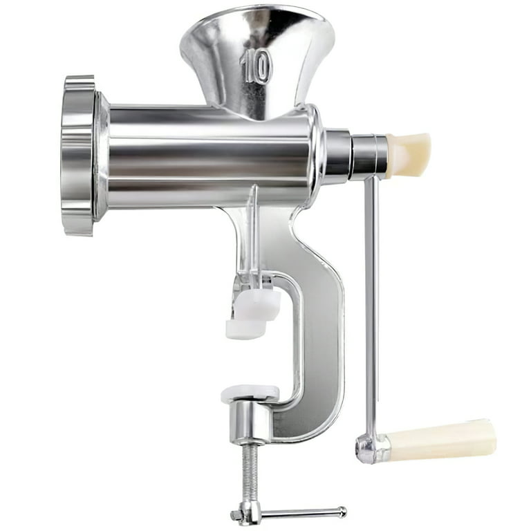 Manual Meat Grinder Sausage Stuffer Filler Hand Crank Mincer Stainless Steel Meat Processor Grinding Machine Ground Chopper, Size: 26.5, Other
