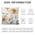 thumbnail image 5 of Nawypu  Set of  Dandelion Botanical Pattern Square Cushion Cover - Pack  Pure Pink Throw Pillowcase - Floral Themed White Decorative Accent Pillow Cover, 5 of 5
