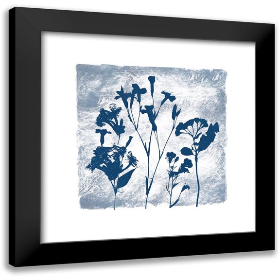 Robinson, Carol 12x12 Black Modern Framed Museum Art Print Titled - Indigo Summer