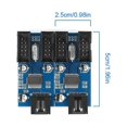thumbnail image 4 of Conector HUB 1 Vía HC427 Divisor Extensión Encabezado USB 9 Pines (1 A 2), 4 of 8