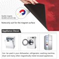 thumbnail image 2 of Dailycode Dishwasher Magnet Cover Magnetic Fridge Door Cover Home Kitchen Decor, Red Brush Strokes Art, 23"x 26", 2 of 6