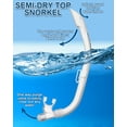 thumbnail image 4 of Reef Tourer Adult X-Plore 2-Window Mask & Snorkel Set, White, 4 of 6