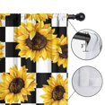 thumbnail image 4 of Blackout Kids Curtains,Checke Sunflower Childrens Insulated Curtains Set Of 2,Bedroom Essentials,Toddler Room Decor 42x63in(106x160cm), 4 of 4