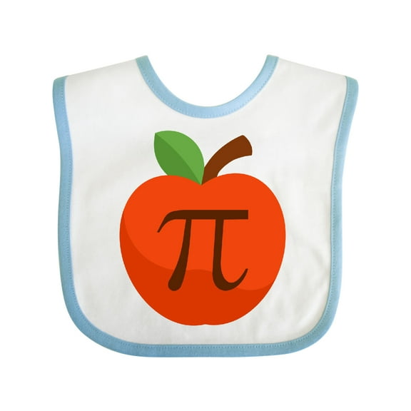 Inktastic Apple Pi Day Boys or Girls Baby Bib