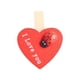 thumbnail image 2 of Xihbxyly Clips de Madera con Forma de Corazón, Diseño de Corazón Rojo, Decoración Creativa para Bodas, Portafotos Rústicos, Accesorio de Regalo Encantador, Clip Versátil, Juego de 10, Tamaño 3,5 X 3, 2 of 6