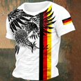 thumbnail image 5 of ZHOGXU Toddler Kids Boys T Shirt Soccer Short Sleeve Round Neck Germany Graphic Print Lightweight Comfortable Tee Top For Everyday Wear,White,90, 5 of 5