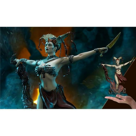 UPC: 0747720234734 | Pure Arts 500063 Court of the Dead Gethsemoni  Queens Conjuring Figure Set