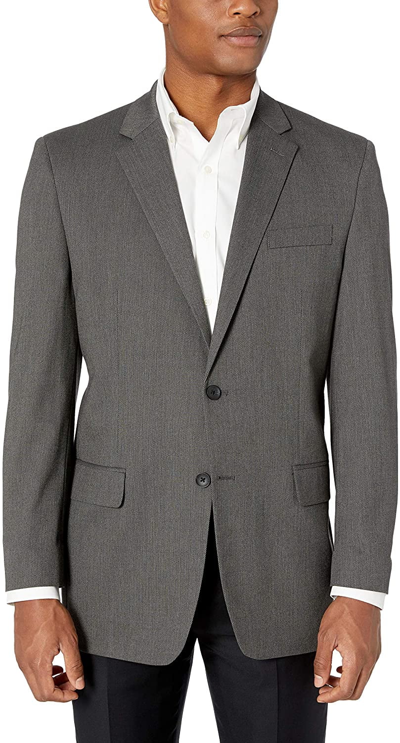 J.M. Haggar Mens 4-Way Stretch Diamond Weave Classic Fit Suit Separate ...