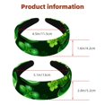 2 Pieces Headbands Women Hair Head Bands, Happy St Patrick's Day Four