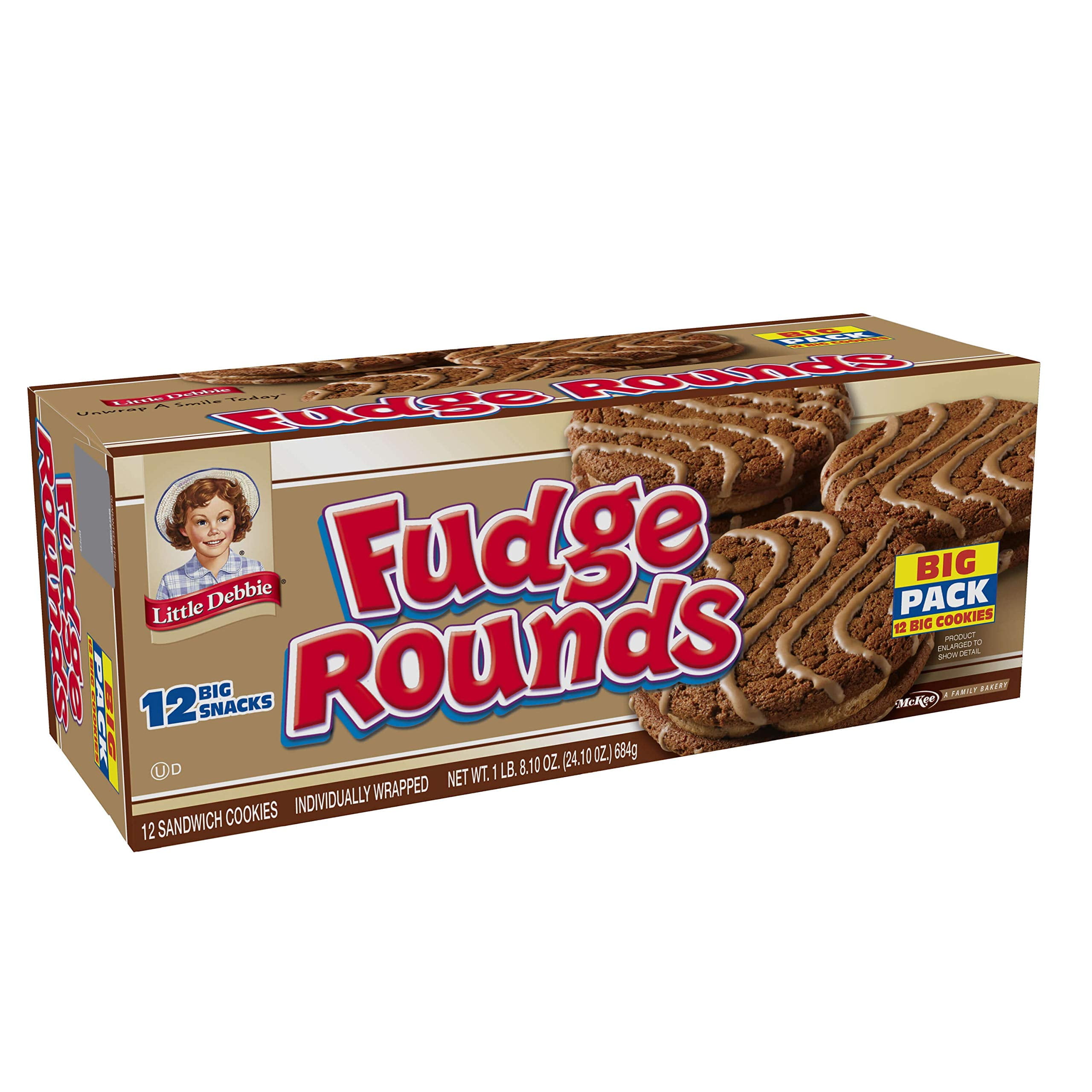 Little Debbie Fudge Rounds Big Pack, 6 Boxes