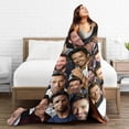 thumbnail image 5 of Blanket Hugh Jackman Soft and Comfortable Wool Fleece Throw Blankets Gift for Home Decoration Sofa Office car Camping Yoga Travel Home Decoration Cozy Plush Beach, 5 of 5