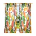 thumbnail image 6 of Yayeee Window Curtains Light Filtering 63"x42" Grommet Panel Pair Home Living Room Decor, Beige Leaves, 6 of 7