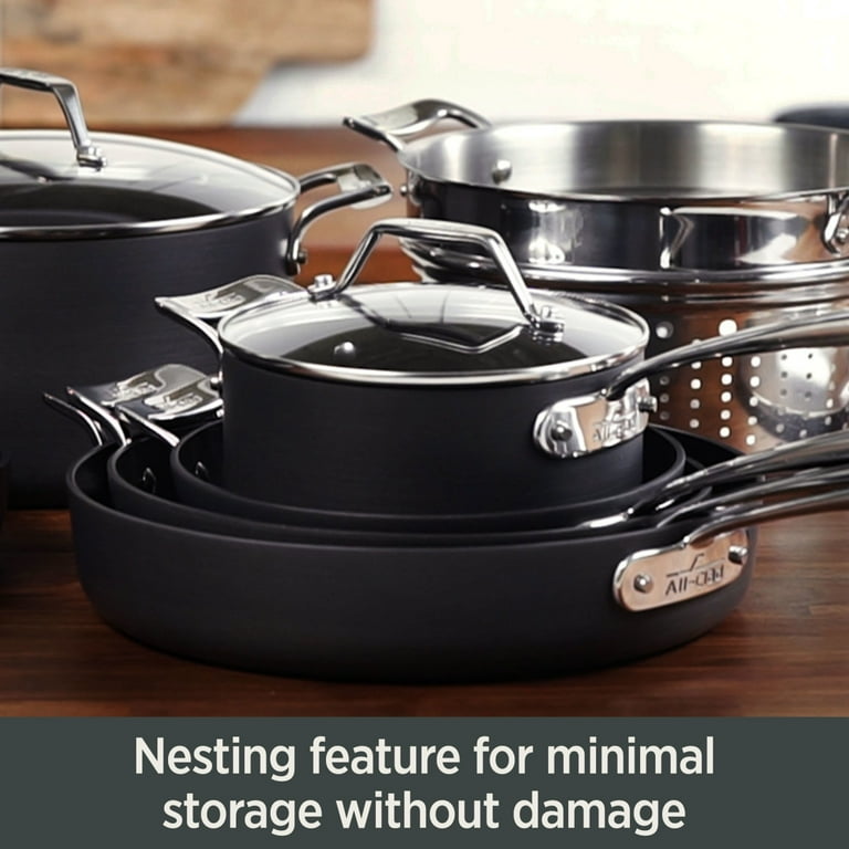 All-Clad Ultra Durable Nonstick Stainless 2-Piece Fry Pan