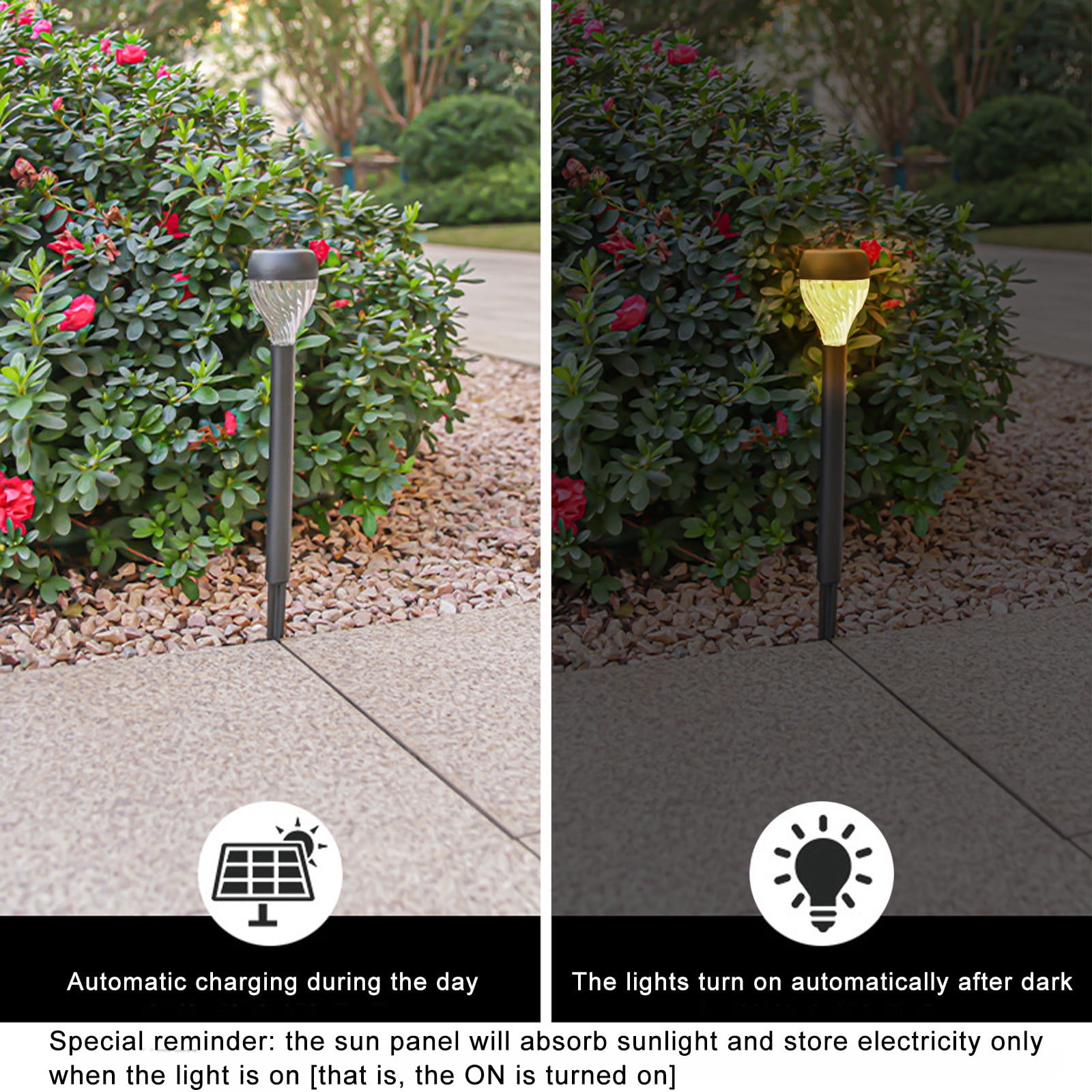 Solar Garden Lights 10 Pack under $5! Kadlawus Solar Garden Lights Outdoor, 10 Pack Solar Powered LED Pathway Lights, Waterproof Solar Stake Lights for Yard Patio Walkway