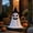 A, variant on Halloween Standing Ghost Decoration, Fabric Tabletop Ornament With Witch Hat, Fall Harvest Shelf Mantel Accent, Holiday Party Home Display, Seasonal Decorative Centerpiece Collectible