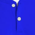thumbnail image 4 of safuny Men's Solid Color Pullover V Neck Sweatshirts Button Long Sleeve Shirts Loose Tops Pockets Big&Tall Casual Sports Activewear Fashion Outwear Blue L, 4 of 4
