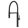 thumbnail image 7 of DAX Brass Single Handle Pull Out Kitchen Faucet with Dual Sprayer and Shower, Black, 7 of 7