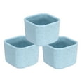 thumbnail image 1 of Unique Bargains 2' Square Plastic Succulent Planter with Drainage Blue Flowerpot Container, 3 Pack, 1 of 5