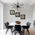 thumbnail image 5 of LuxenHome 3-Piece Modern Black & Gold Abstract Metal Wall Art Set, Contemporary Home Decor, 5 of 11
