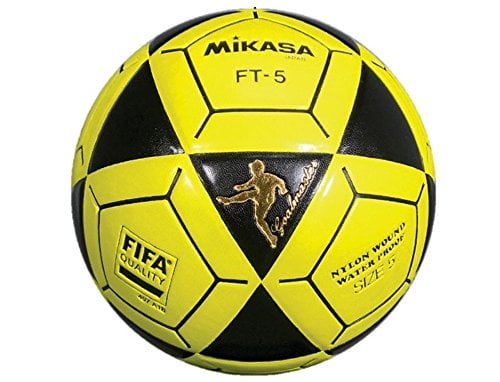 2 PACK Mikasa FT5 Goal Master Soccer Ball Footvolley Ball Black/Yellow 