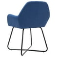 thumbnail image 3 of vidaXL Chaises de Salle à Manger 2 Pcs Tissu Bleu, 3 of 5