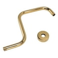 thumbnail image 3 of Shower Extension Arm Stainless Steel High Rise Shower Arm with Flange Wall Mounted Shower Head Riser Pipe Gold, 3 of 8