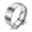 Silver, variant on Guodhu Stainless Steel Rings for Men Women Wedding Simple Ring Comfortable Fit