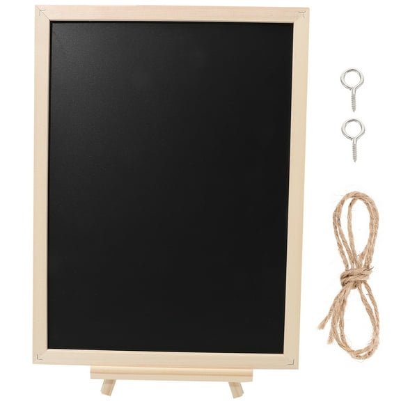WASHWEPE Office Bulletin Board Cork Bulletin Board Black 1 Set
