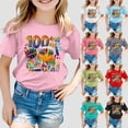 thumbnail image 2 of YUEHUA 100 Days of School Shirt for Toddler Boys Girls Kindergarten School Celebration Student T-Shirt 3-7 Years, 2 of 5