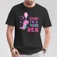 thumbnail image 5 of Roar Im A Three Rex Birthday Girl Dinosaur Lover 3 Year Old TShirt, 5 of 6