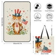 thumbnail image 2 of Patriotic Tiger Holds Tiny Flag Outdoor Picnic Blanket, Foldable Waterproof Beach Mat, Portable Beach Blanket for Beach Camping, Hiking, Family Concerts, 2 of 8