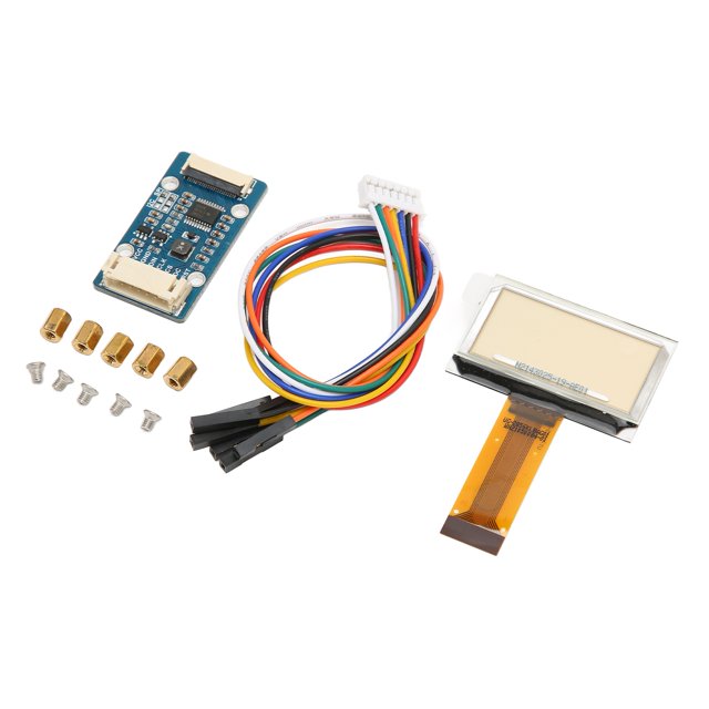 Transparent Blue Screen Display, SPI I2C Interface Full Viewing Angle Clear 1.51 Inch Screen Module Compact for Main Control Board