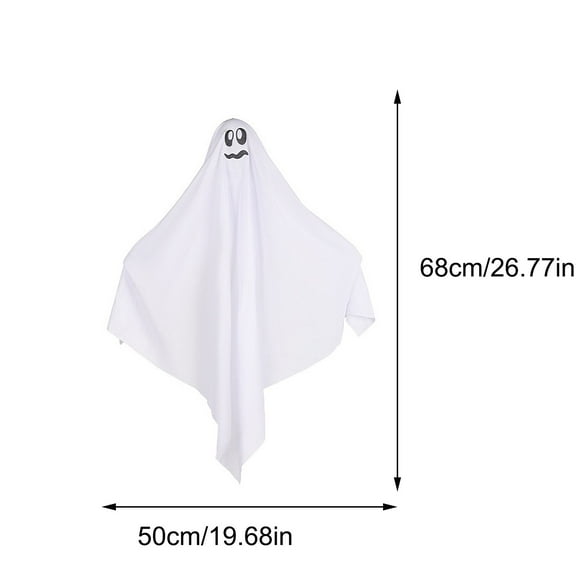 Halloween Hanging Ghosts Decoration,Halloween White Hanging Ghost,Halloween Decorations Outdoor Scary,Halloween Spooky Little White Spooky Ghosts Hang Ghost Decor for Patio Porch Indoors and Outdoors