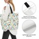 thumbnail image 3 of Fotbe Cartoon Dinosaur Bolsa Tote Estética de Lona con Estampado para Mujer - Bolsa Reutilizable de Hombro Casual para Vacaciones, Compras, Trabajo y Gimnasio, 3 of 8