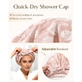 thumbnail image 6 of Yanibest Shower Cap for Women Reusable Waterproof, Adjustable Non-Slip Shower Hair Cap, Washable Bath Hat for Long Hair, 6 of 9