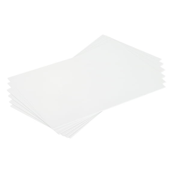 ABS Plastic Sheet 7 Inch x 4 Inch x 0.02 Inch ABS Styrene Sheets for Building Model DIY Crafts Panel White 6 Pcs