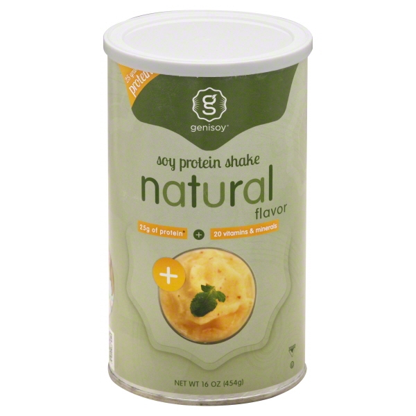 Genisoy Soy Protein Powder, Unflavored, 14g Protein, 1.0 Lb