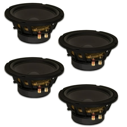 4 Goldwood Sound GW-8PC-4 Heavy Duty 4ohm 8" Woofers 330 Watts each Replacement Speakers