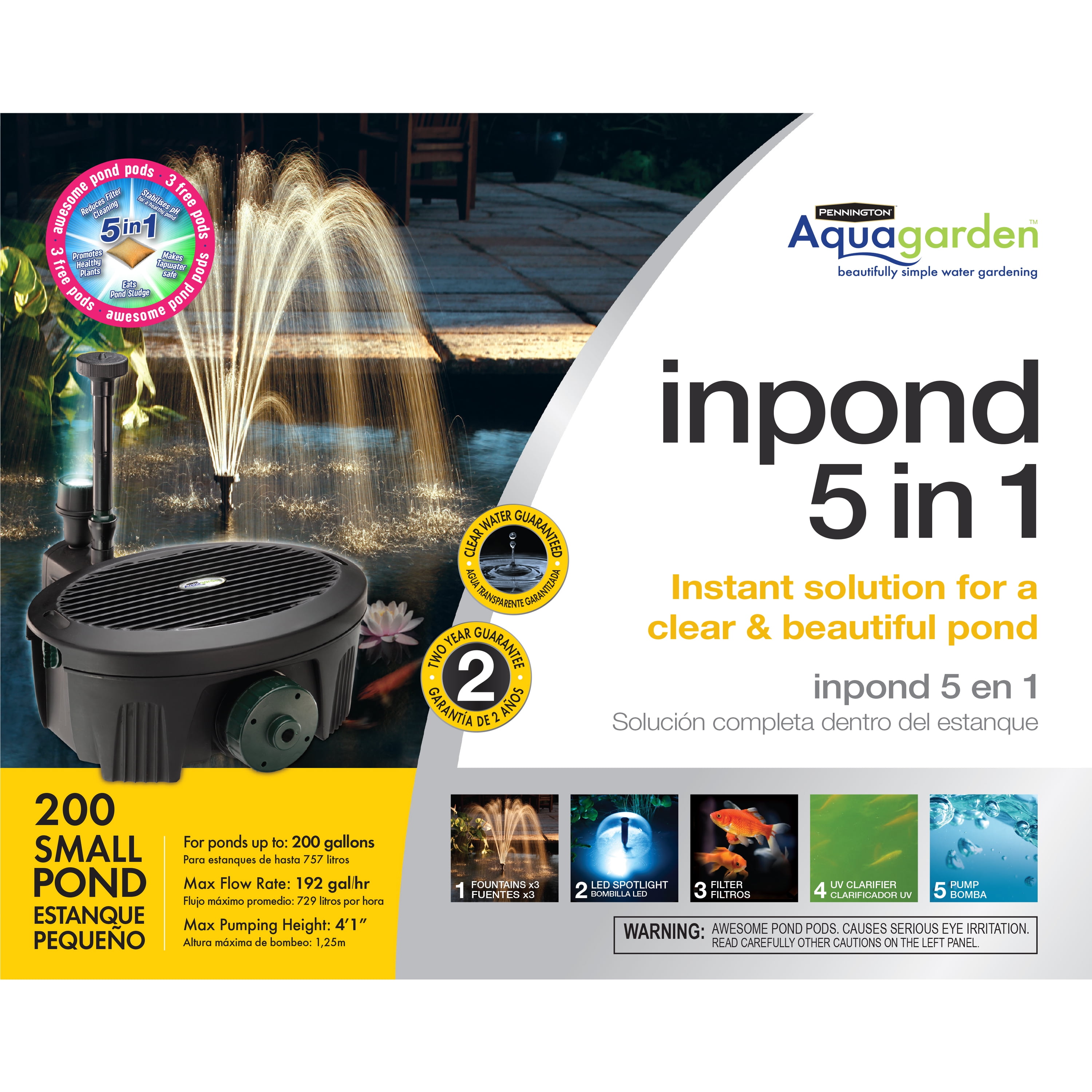 Pennington Aqua Garden All-in-One Kit 369-GPH Electric