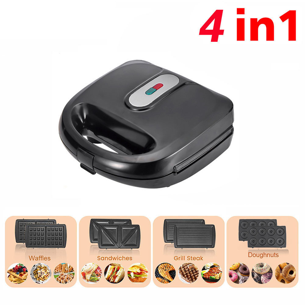 Sandwich Maker 4 in 1, Waffle Make with Removable Plate, Electric