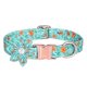 thumbnail image 1 of Collar para perro de niña de las flores para perras con hebilla de metal de seguridad, 1 of 5